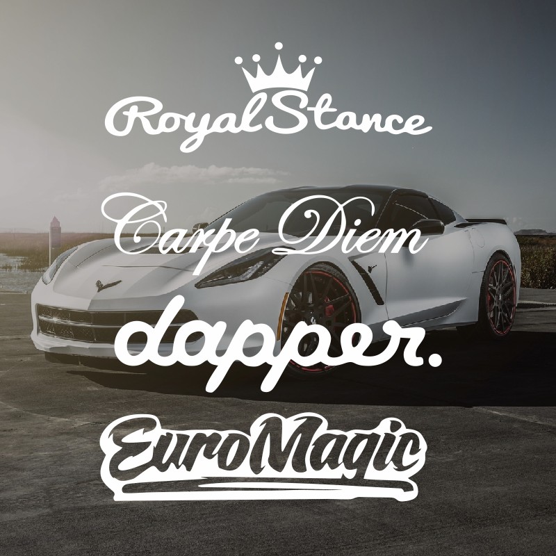 Car Personality Trend Creativity Car Sticker front and rear gear Glass decoration sticker English letter Seven color reflective patch paper