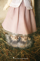 Little Bear Limited set-Smoke Pink Long Lace Dress yosd Baby sd 1 6 BB imda littlefee