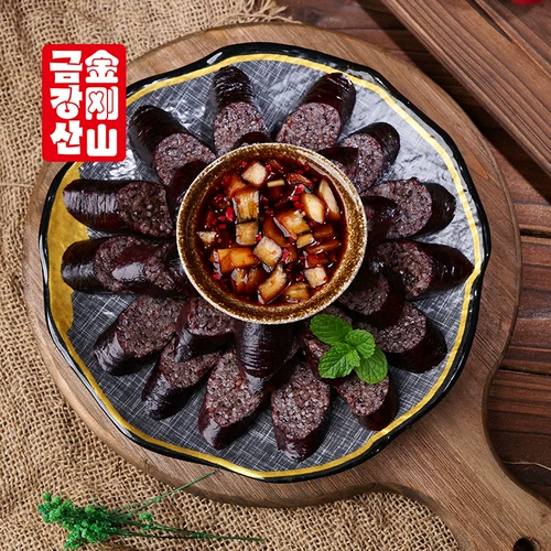 Клейкая рисовая колбаса Янбянская аутентичная корейская рисовая колбаса Корейская этническая рисовая колбаса в корейском стиле Северо-восточная деликатесная готовая к употреблению рисовая колбаса Янбянь ручной работы