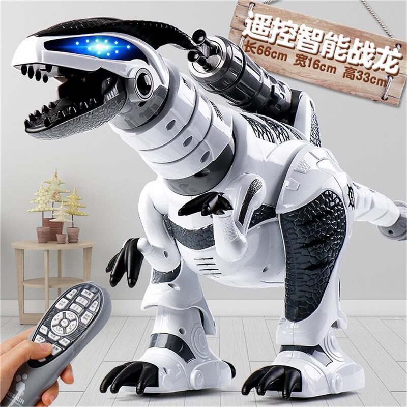 Children's Toy Remote Control Dinosaur Spray Boy Intelligent Battle Dragon Programming Simulation Tyrannosaurus Rex 3-12 Years Old Birthday Gift
