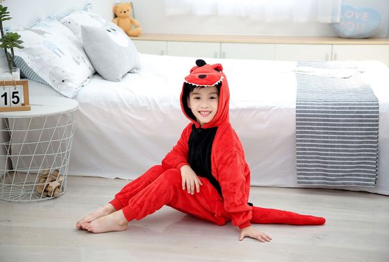 Dinosaur Clothes Pajamas Children's Winter Home Clothes Boys Onesies Baby Cute Cartoon Girls Big Children Flannel