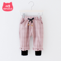 Female baby foreign style Korean version of childrens pants Female baby autumn baby slacks Childrens pants Little girl autumn pants