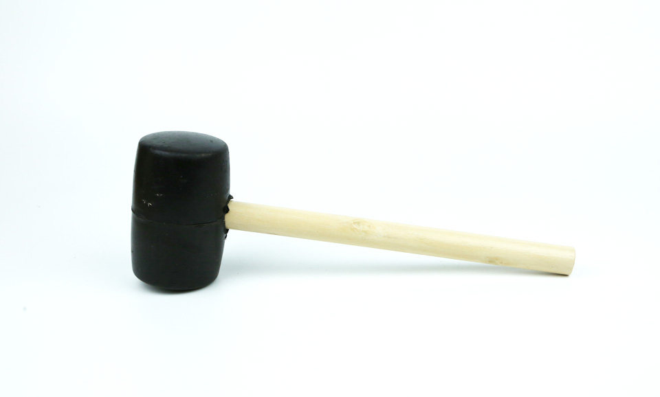 Wooden handle rubber hammer carving rubber hammer black leather hammer wooden hammer mallet DIY wood carving woodworking tools