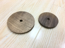 ThinkMuk Black Walnut Round Creative Diy Cup Mat Woodworking Start Wood Model