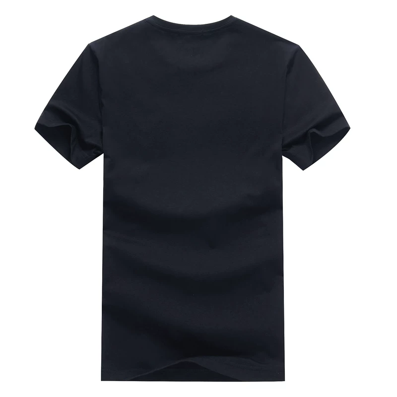 Summer cotton silk breathable short sleeve T-shirt with a round collar