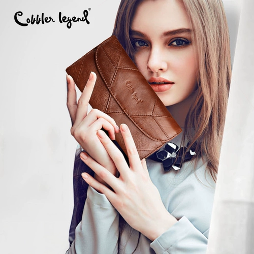 Бумажник, сумка через плечо, вместительный и большой длинный картхолдер, ретро маленькая сумка клатч, коллекция 2023, из натуральной кожи