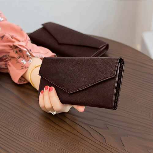 Длинный бумажник, картхолдер, ретро вместительная и большая маленькая сумка, 2 в 1, из натуральной кожи, 2023