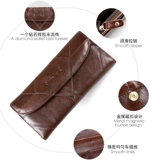 Бумажник, сумка через плечо, вместительный и большой длинный картхолдер, ретро маленькая сумка клатч, коллекция 2023, из натуральной кожи