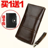 Бумажник, вместительная и большая маленькая сумка клатч, модная сумка с петлей на руку, из натуральной кожи, бизнес-версия