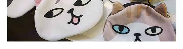 Hàn Quốc dễ thương phim hoạt hình Nhật Bản mèo in mềm em gái nhỏ Harajuku nhỏ túi lưu trữ túi tiền xu ví clutch nữ