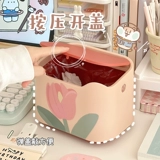 Милое мусорное ведро, маленький мусорный мешок для гостиной для домашнего использования, в цветочек