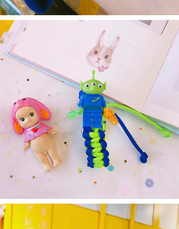 Khối Buzz Light Years Bracelet in lưới màu đỏ với thiết kế thích hợp rung động dệt thủ công dây đôi tay dây nữ - Vòng đeo tay Clasp thạch anh tóc xanh