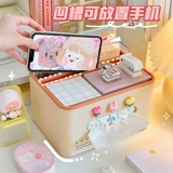 Универсальный держатель для ручек, коробка для хранения, салфетки, легкий роскошный стиль