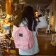 Ramen bóng cổ điển retro di động mềm Nhật Bản đại học gió túi vai túi xách du lịch ba lô balo cho bé gái tiểu học