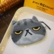 Hàn Quốc dễ thương phim hoạt hình Nhật Bản mèo in mềm em gái nhỏ Harajuku nhỏ túi lưu trữ túi tiền xu ví