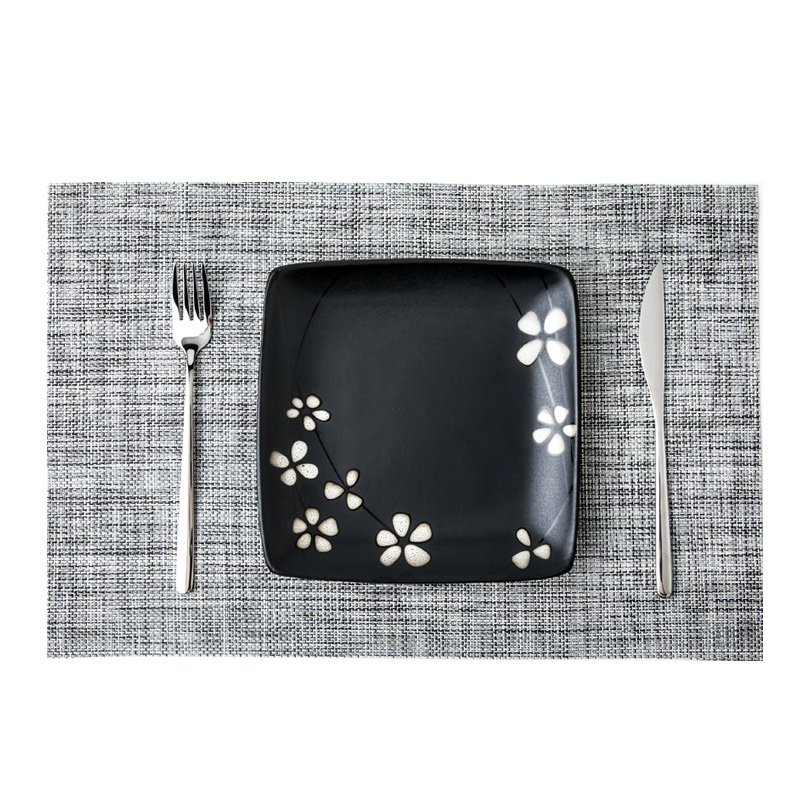 Steak knife and fork suit household continental plate composite ceramic disc beefsteak breakfast tray