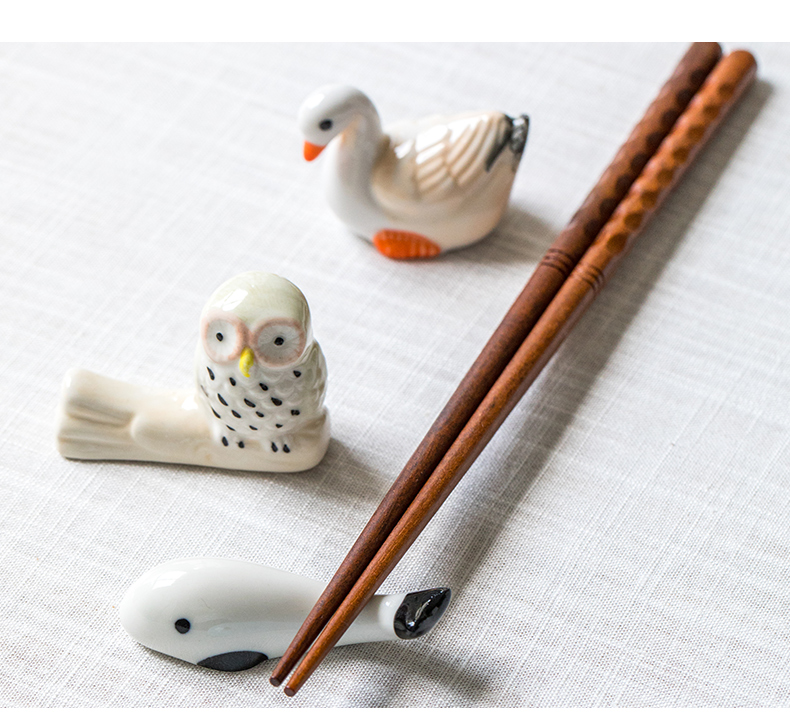 Youcci porcelain Japanese ceramic express animals leisurely chopsticks chopsticks pillow chopsticks holder frame furnishing articles character table decorations