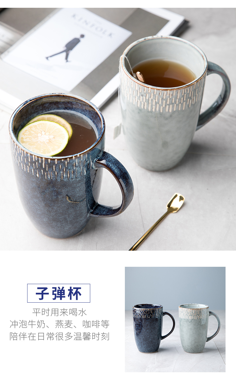 Youcci porcelain leisurely Europe type restoring ancient ways ceramic keller cup large capacity high mark cup large household drinking cups