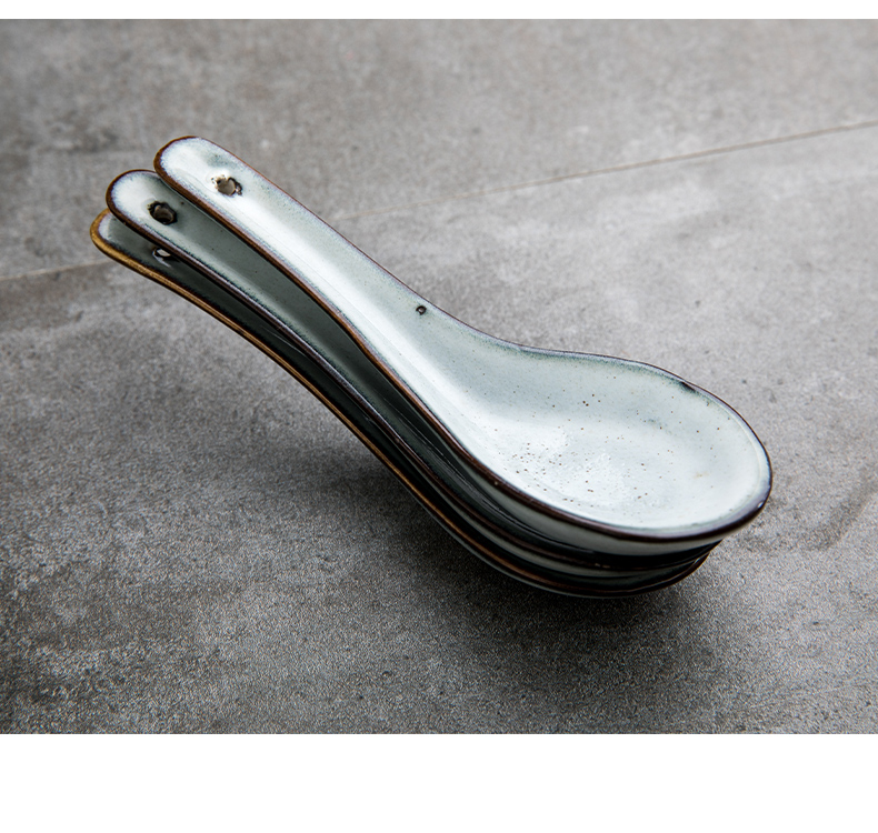 Youcci creative porcelain ceramic spoon household hotel leisurely dinner spoon, small spoon, spoon, chopsticks chopsticks shelf