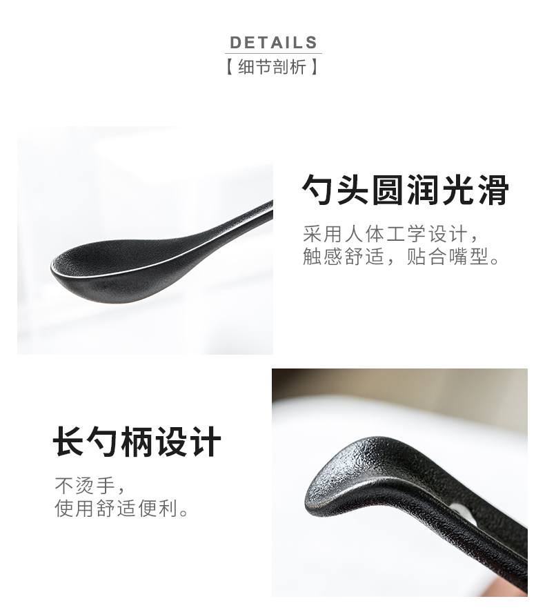 Youcci creative porcelain ceramic spoon leisurely household hotel thickening spoon run small spoon restaurant hotel for dinner