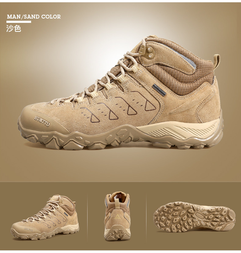 Ослепительный высокий восхождение обувь мужской зимний с дополнительным слоем пуха анти тепло Горка мужская обувь снег пригодный для носки натуральная кожа на открытом воздухе Обувь женщина humtto / defended passers 