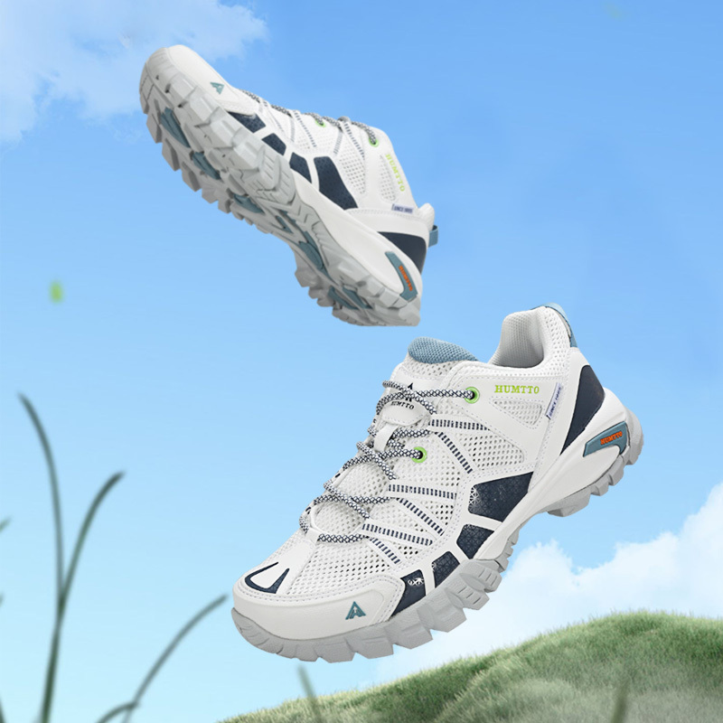 Haitu Low-Top Hiking Shoes for Men, Summer Outdoor Non-Slip Cushioning Mesh Hiking Shoes, Functional Assault Cross-Country Hiking Shoes