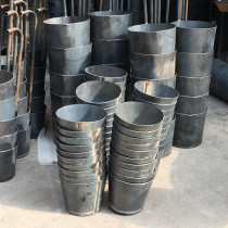 Aluminum water spoon casting spoon non-handle round aluminum bucket three-dimensional soup spoon die casting machine accessories with mouth aluminum bucket iron water Castle