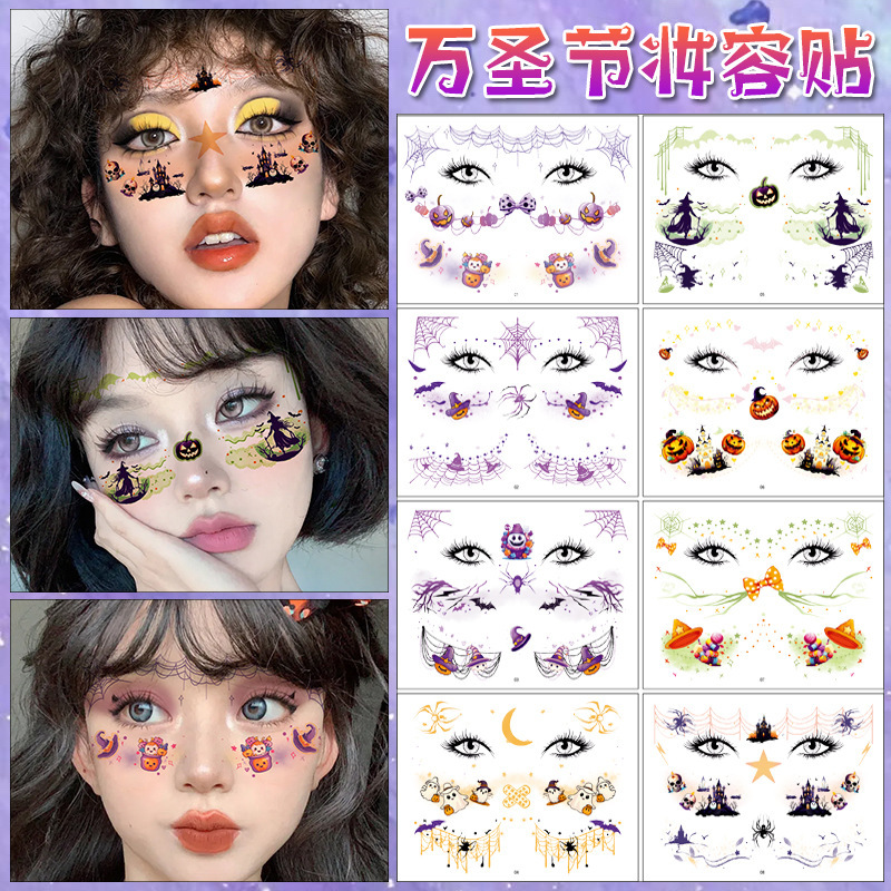 Christmas Kidsren's Tattoo Stickers Glitter Face Stickers Personalized Cartoon Facial Makeup Decoration Santa Claus Bells Christmas Kidsren's Tattoo Stickers Glitter Face Stickers Personalized Cartoon Facial Makeup Decoration Santa Claus Bells