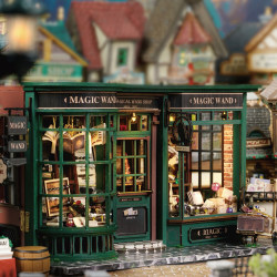 Zhiquwu DIY Little House Harry's Magic House Handmade Wooden Assembly Building Block Model Handmade Birthday Gift for Girls