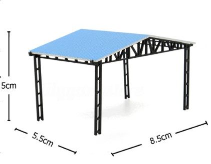 1:64 1 87 universal carport mini toy plastic can hold 2 matchboxes Hot Wheels Tomeca