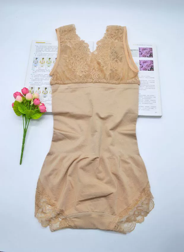 Cổ vật mỏng, ren tinh tế, trước và sau, cổ chữ V, tạo dáng liền mạch, bụng, hông, cơ thể, quần áo ấm