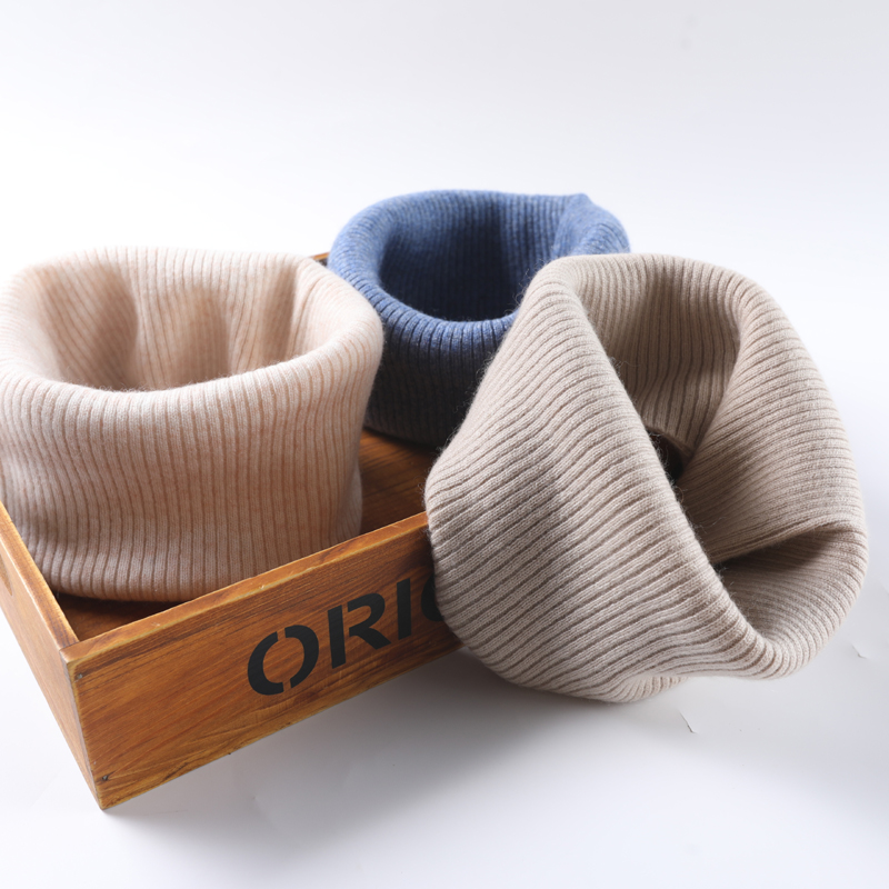Cashmere scarf women's cervical vertebrae false collar thickened warm wool line neck head scarf men's autumn and winter neck protection