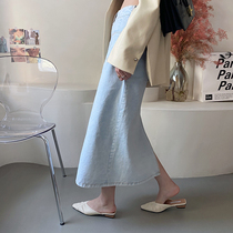 Fa-style small crowdfold Korean version of semi-tumulled shoes 2021 Spring and autumn new V mouth Conspicuic Wearing Net Red Sandals