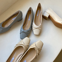 INS Studio) Korea Miss Korea Sister Law Temperament Gentle Wind and Shoe Shallow Mouth Single Shoes