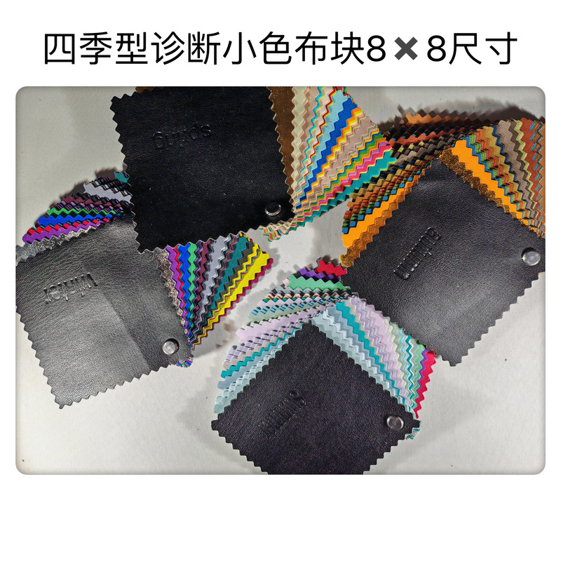 Four-Season Diagnostic Small Color Swatches, 144 Colors, Spring, Summer, Autumn, Winter, Easy to Carry, Suitable for Clothing Matching