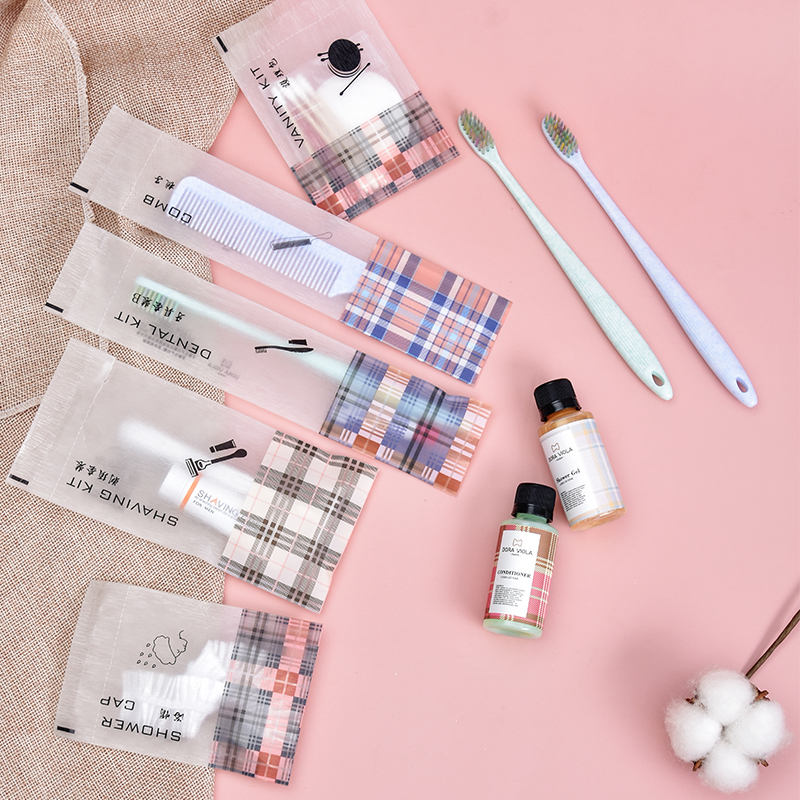 Minjuku Boutique Hotel Disposable Toiletries with six sets of teeth Comb Soap Star Grade Guesthouse Toothbrushes