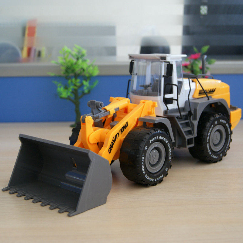 Children's toy car large construction car bulldozer loader inertia play sand cart car digging beach toy boy