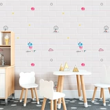Самоклеющиеся детские обои, трехмерная водонепроницаемая наклейка для детского сада из пены на стену, защита от столкновений, 3D