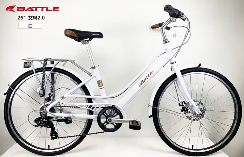 Genuine Bond Fujuda Front and Rear Disc Brake Men's and Women's Work Clothing Japanese Shimano Outer 7-Speed Commuter Bicycle
