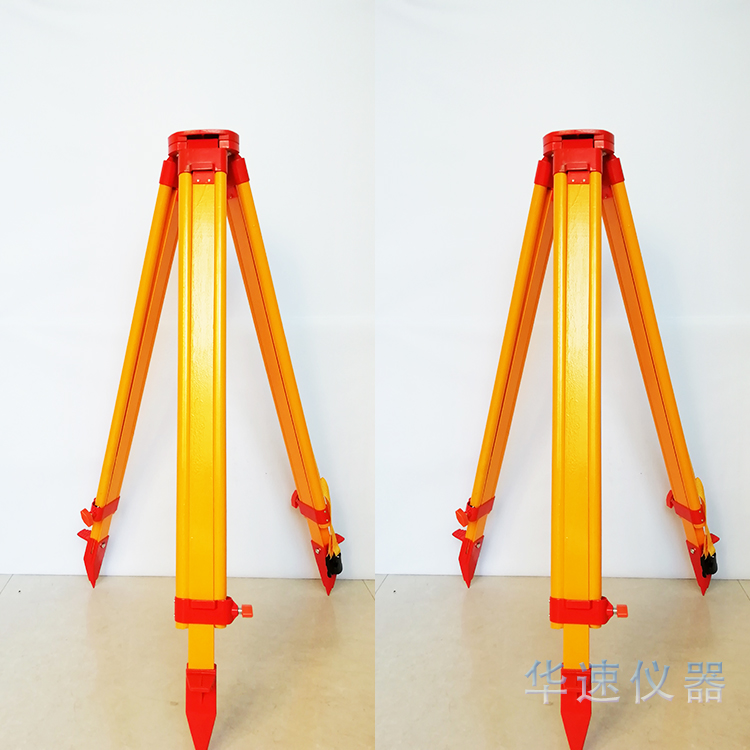 Full-station instrument wood tripod warp-meter tripod level gauge aluminum alloy tripod level gauge mapping and measuring bracket 