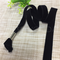 1 5cm double-sided velvet belt Korean version cap belt Clothing velvet belt webbing ribbon flocking belt ribbon belt