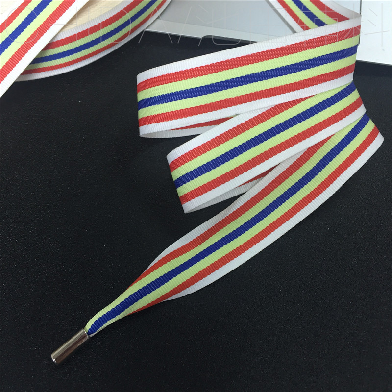 Chaohan wide hat belt hoodie belt with rope belt, three yarn-dyed woven belt, multi-color decorative hat belt with beer tip