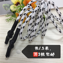 5mm polyester black color round rope color colored flower rope black and white rope clothing accessories bag rope cap rope waist rope
