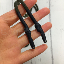 ins trend 5mm cotton round rope windbreaker waist drawstring mens and womens sweater hat rope accessories rubber bag metal buckle waist rope