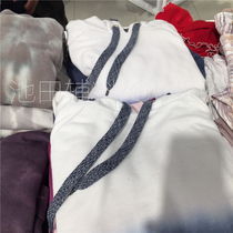 F21 home custom sweater hat rope European and American natural wind wide hat belt blue and white thick line cotton rope clothing rope 1 8cm wide