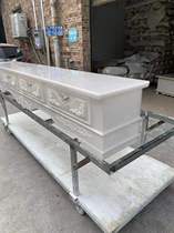 Jade Marble Roman Column TV Background Wall TV Cabinet Coffee Table Stone Roman Column Frame Customized