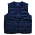 Mùa thu nam mùa đông dày vest trung niên quần áo nam vest cũ vest vest nhiều túi vest chần bố áo khoác đông nam Áo vest cotton