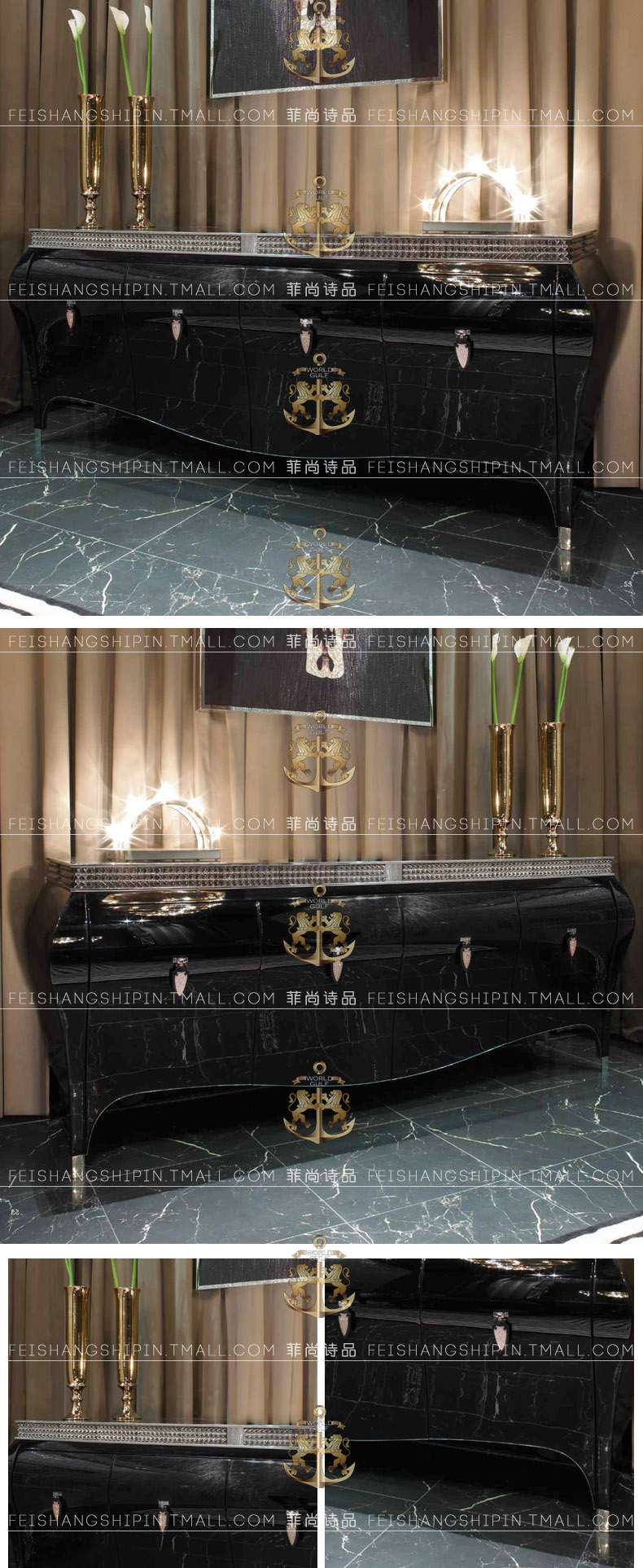 Mái hiên sau hiện đại tủ khóa ánh sáng màu đen Hồng Kông phong cách tối giản nhà hàng bên tủ tủ gỗ lưu trữ tùy chỉnh đồ nội thất - Bàn / Bàn bàn gỗ cổ điển