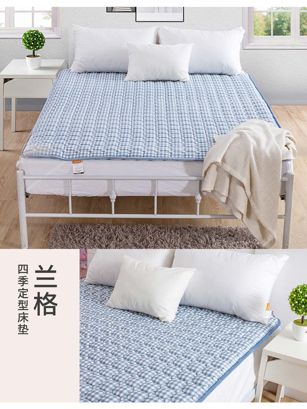 Giường nệm đệm nệm mùa đông mat bảo vệ nhà mat pad giường 1,8x2.0 m m giường đệm nhíp các loại đệm