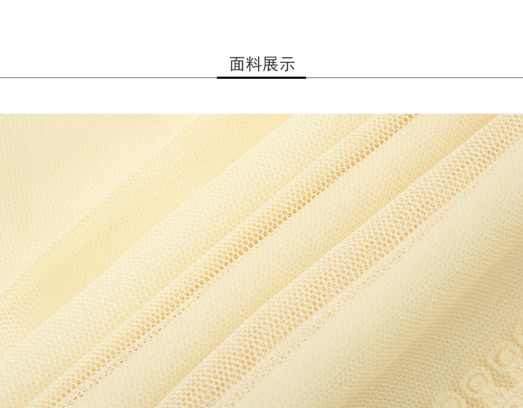 Lily2019夏新款女装仙气A字修身拼接蕾丝松紧腰网纱半身裙松紧腰,双层网纱,甜美可人